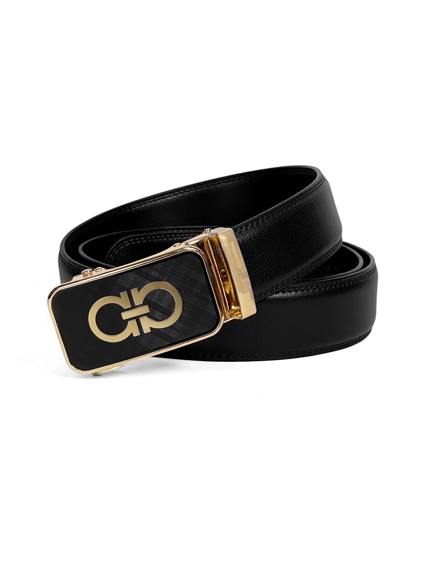 Men's New Belt Simple Alloy Buckle, High-grade Belt Automatic Buckle Pu Belt