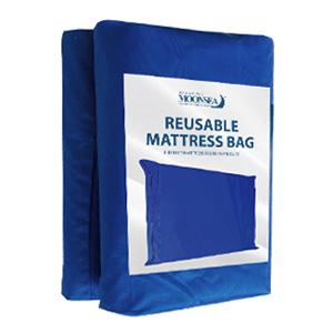 Moonsea Waterproof Mattress Bags for Moving and Storage with Strong Handles Zipper Reusable Storage Bag Extra Heavy Duty Easy Carrier Protector for Moving #TiktokshopStockUp