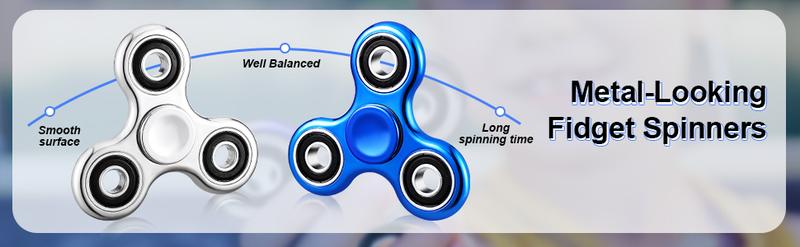Dealsforyoudays Fidget Spinner 2 Pack, Stress Anxiety Relief Sensory Fidget Toys for Kids Adults, Cool Electroplated Fidget Spinners for ADHD Autism Birthday Gifts Stocking Stuffers Classroom Prizes for Boys Girls Round Dealsforyoudays Fidget Spinner 2 Pack, Stress Anxiety Relief Sensory Fidget Toys for Kids Adults, Cool Electroplated Fidget Spinners for ADHD Autism Birthday Gifts Stocking Stuffers Classroom Prizes for Boys Girls Round