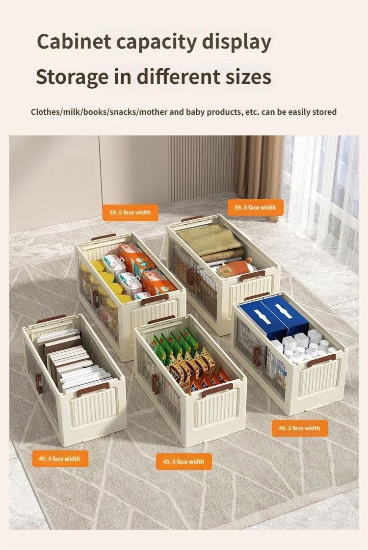 Foldable Storage Cabinet for Home Use, Wardrobe, Clothes Organizer, Toy Snack Display Rack, Multi-Purpose Storage Shelf