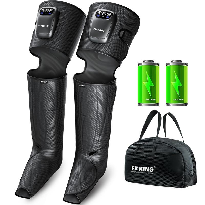 【FIT KING】Cordless Foot and Leg Massager, Leg Massager, No External Hoses & Handheld Controller, Easy to Use for Travel, Mom, Dad, Athletes, Blackfriday gift 【FIT KING】Cordless Foot and Leg Massager, Leg Massager, No External Hoses & Handheld Controller, Easy to Use for Travel, Mom, Dad, Athletes, Blackfriday gift
