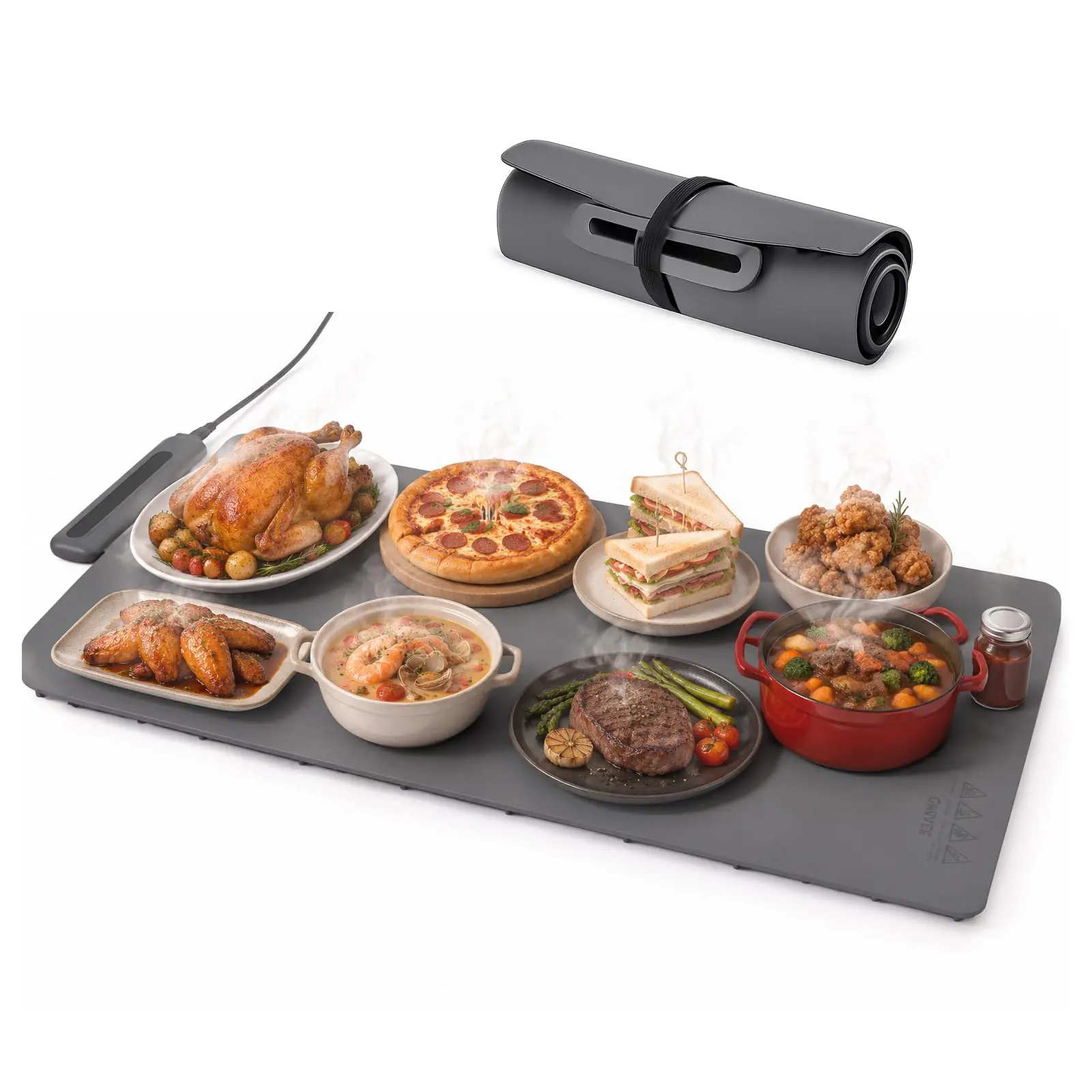 Garvee Food Warming Mat 16'' × 31'' Electric Buffet Heating Plate