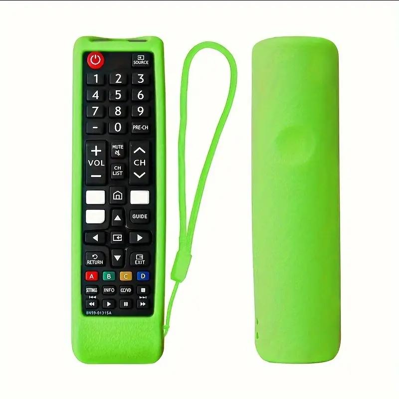 Silicone Protective Dustproof Cover for Smart TV Remote Control, Anti-Fall Removable Washable Design with Lanyard, Compatible with Multiple Models
