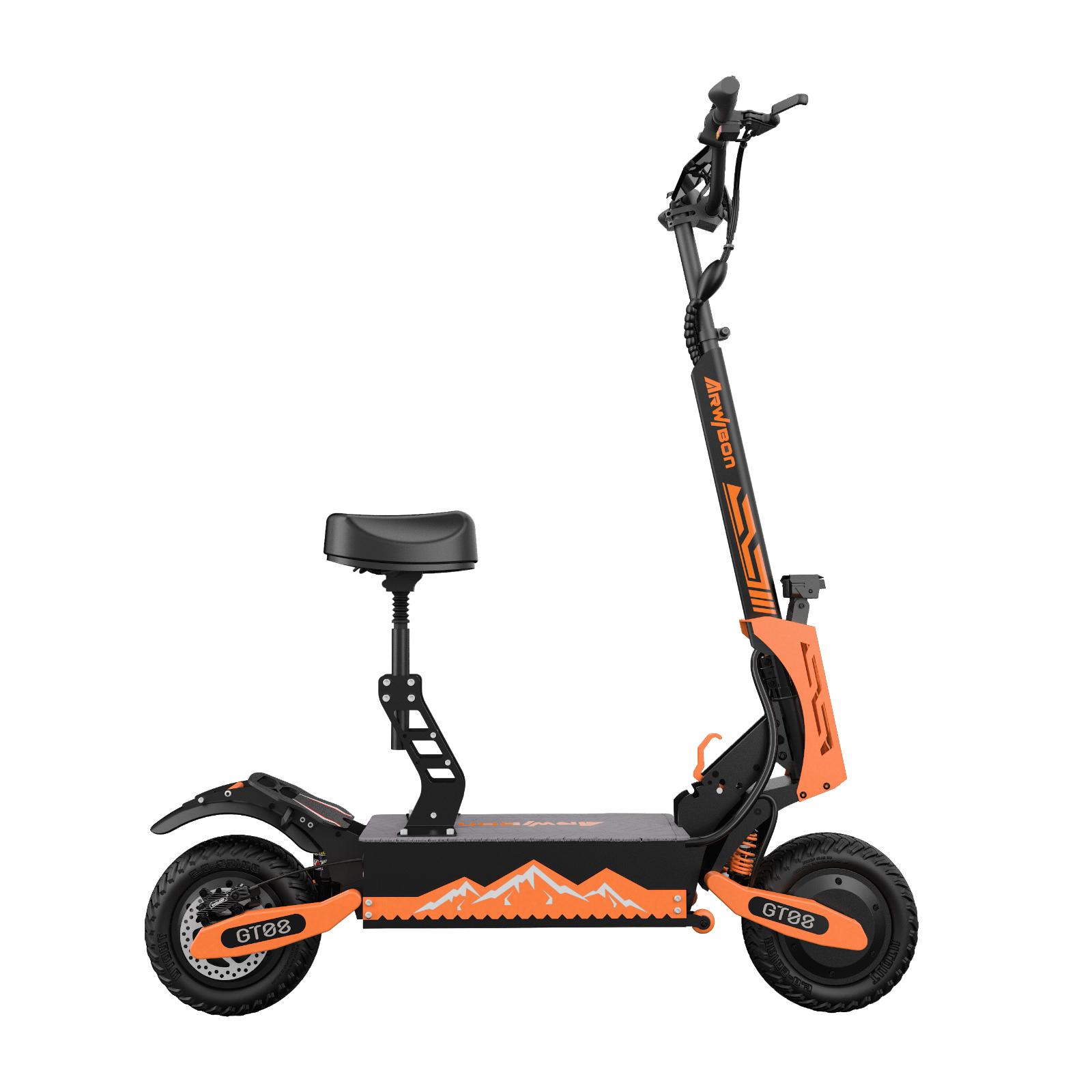 46 MPH Electric Scooters for Adults,11'' Off-Road Tires 5600W Dual Motor E-Scooter With Adjustable Seat,60V27AH Removable Battery Shock Absorbers Electric Scooter