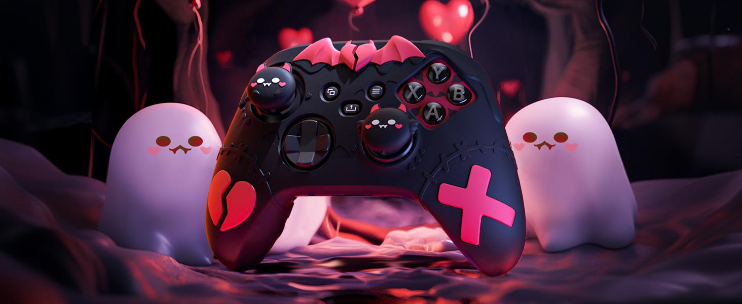 PlayVital Gothic Imp Series Cute Silicone Skin for Xbox Series X & S Controller, Anti-Slip Grip Silicone Cover, Protective Silicone Case for Xbox Core Controller with Thumb Grips