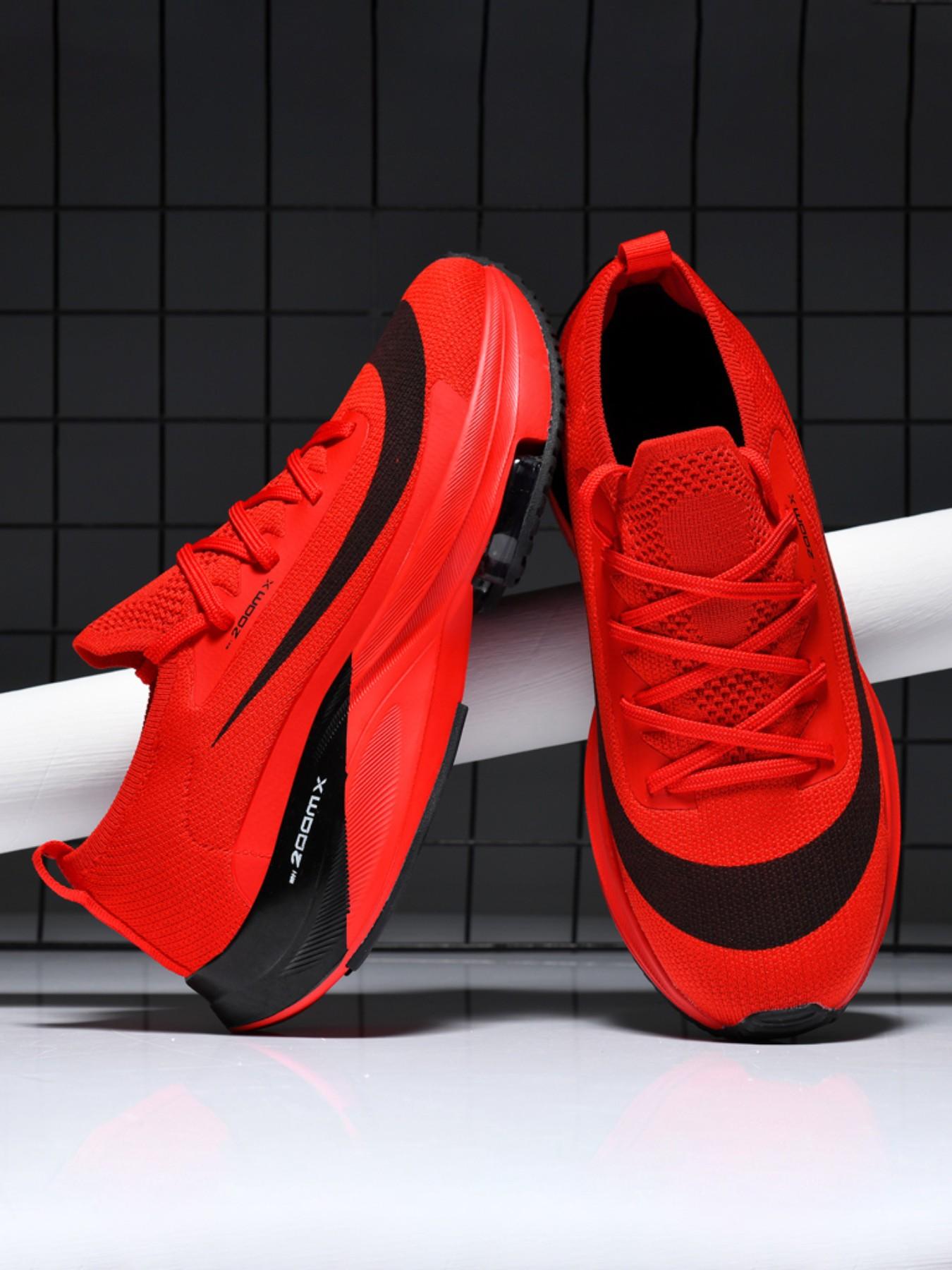 Dxsole Men's Sporty Outdoor Lightweight Running Shoes, Breathable Textile Upper Anti-Slip Wear-Resistant Sole Ultra-Light Cushioned Sneakers for All Seasons