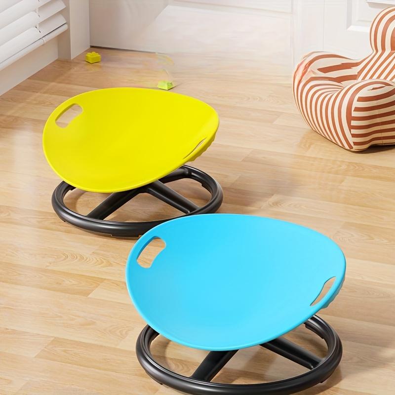 One durable plastic swivel sensory chair with an oval eggshell design, upgraded non-slip base, training and rehabilitation equipment suitable for training centers and home use, improving balance and concentration, exercise chair, wave-shaped seat cushion.