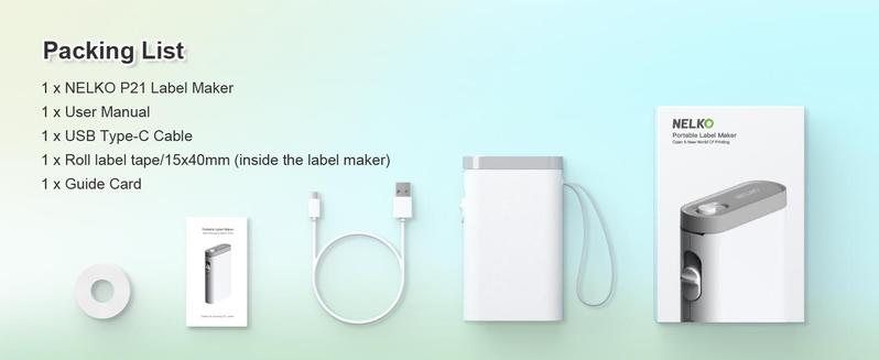 Genuine P31S and P21 Label Printer Tape, (14x40mm(0.59"x1.57"),Adapted Label Print Paper, 180 Tapes/Roll