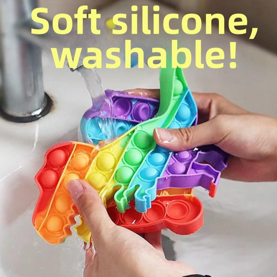 Rainbow Bubble Press Stress Relief Toy, Adult and Child Sensory Toy, Interactive Special Needs Toy, Fun and Relaxing Plaything