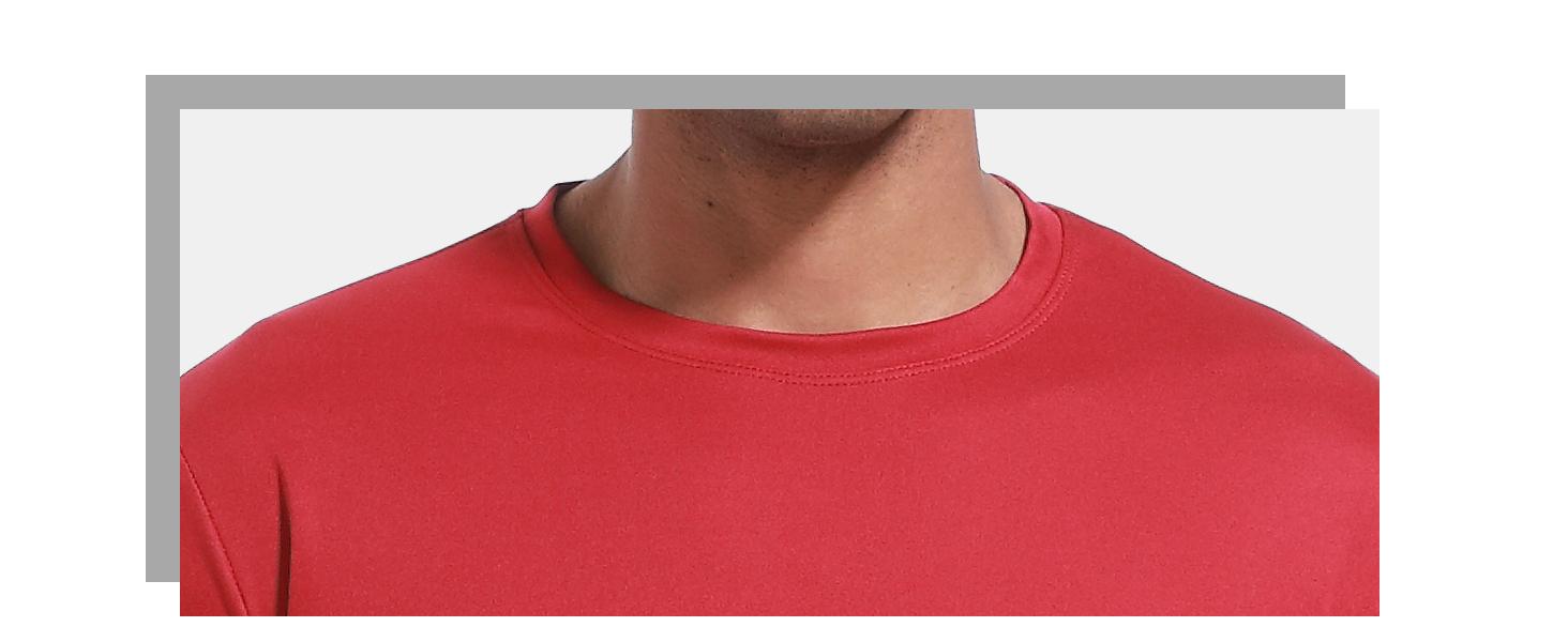 HOPLYNN 5 Pack Men's Athletic crew neck Long Sleeve Fishing Shirts for Men Sun Protection Shirts Lightweight Rash Guards workout tops  gym outfits   gym fits  workout clothes  men