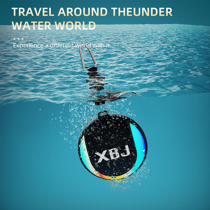 XBJ Mini Outdoor Bluetooth  Speaker With LED Lights X7 Waterproof with a compass and emergency charging function, Hands-Free Speakerphone Portable  -  Outdoor Ideal Gift for  Travel Audio Subwoofer Speakers Birthday Gift Christmas Gift