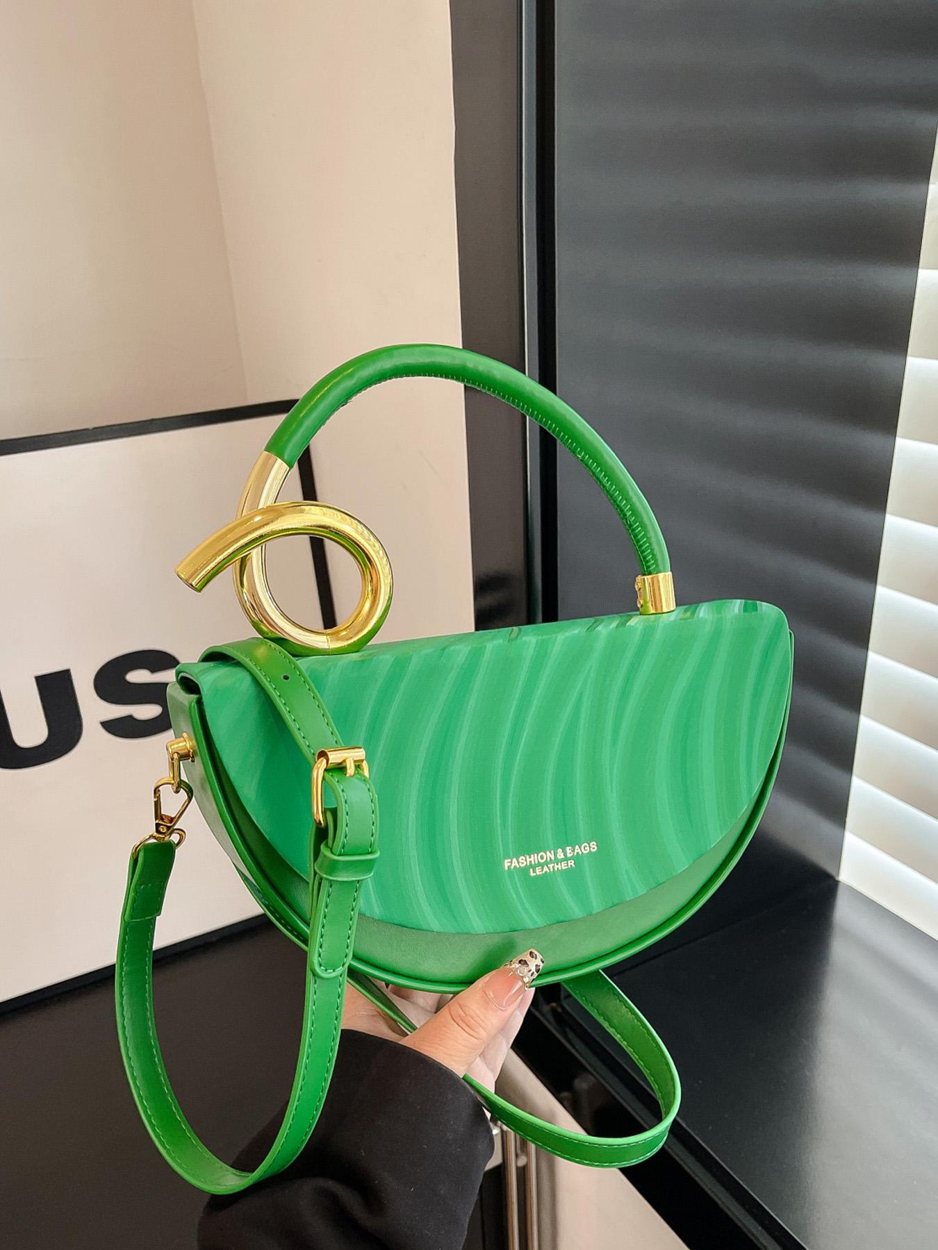 Women's Fashionable Solid Color Handbag, Elegant Bag, Casual Versatile for Daily Commuting, Party, Date, Shopping, High-end Commuter Bag