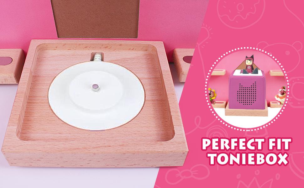 Large Tonie Shelf - Display & Store All Characters & Accessories, Magnetic Wall Holder (Pink)