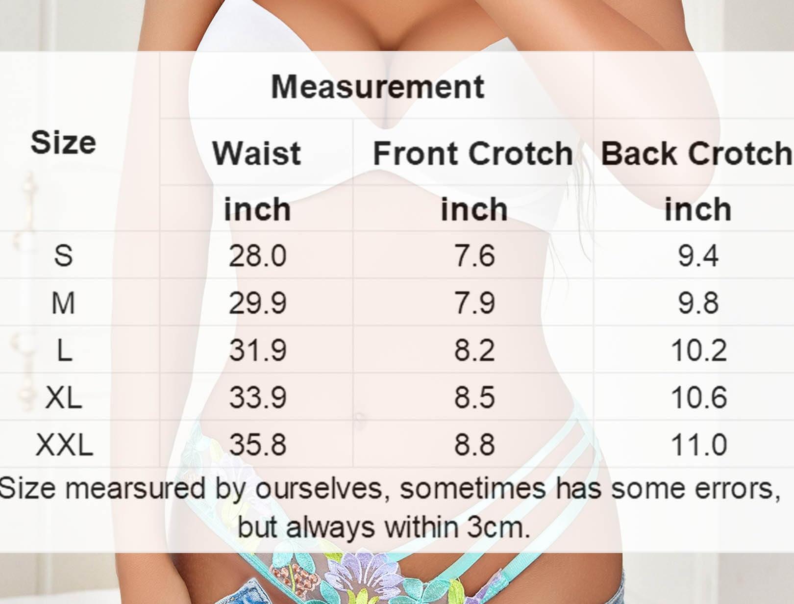 Avidlove Hot Panties for Women Butterfly Embroidered Underwear Embroidered Panties Pack