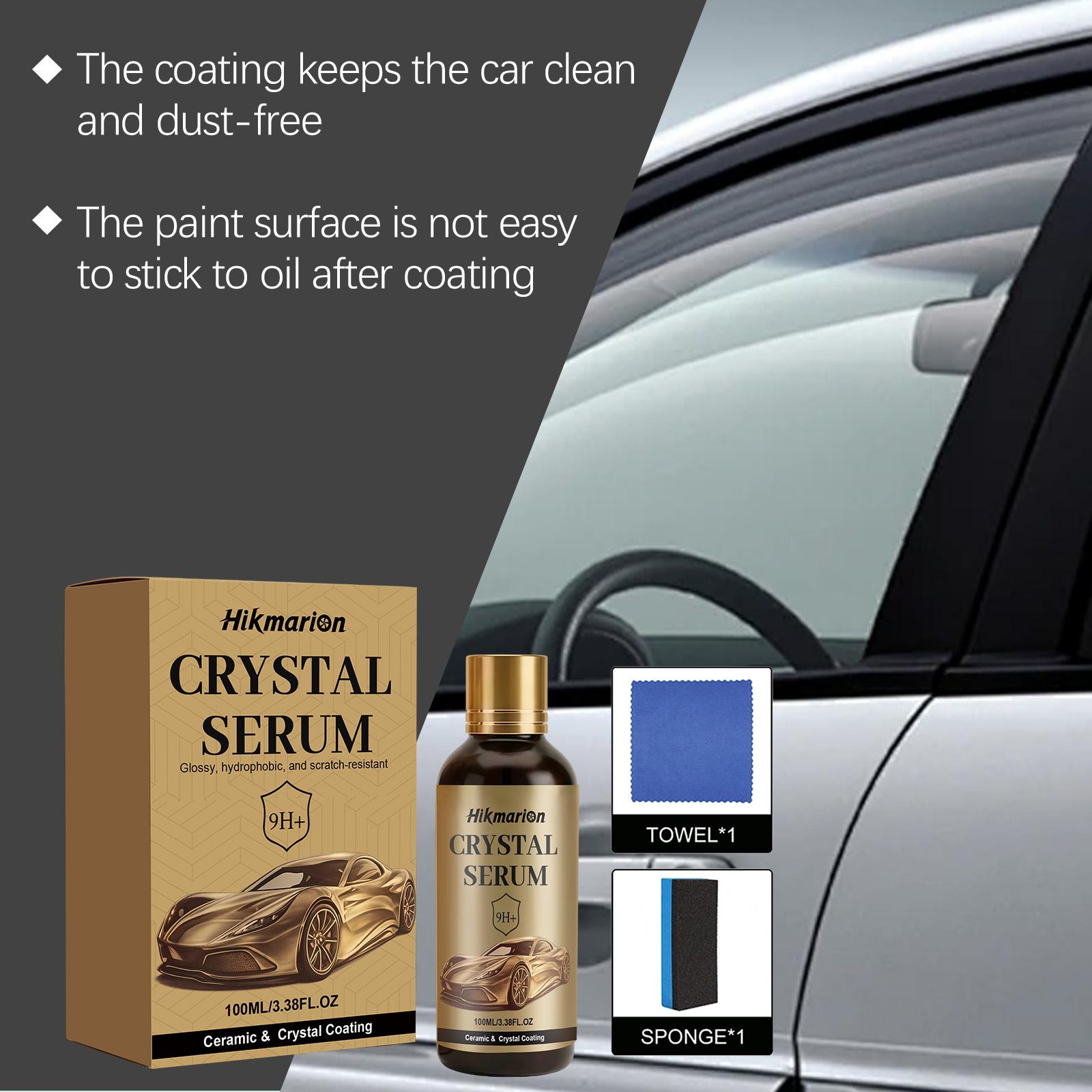 Car Ceramic Coating Kit, Paint Protection Film, Glossy Finish, Anti-Scratch, Water Repellent, Easy Clean, Car Care Essentials