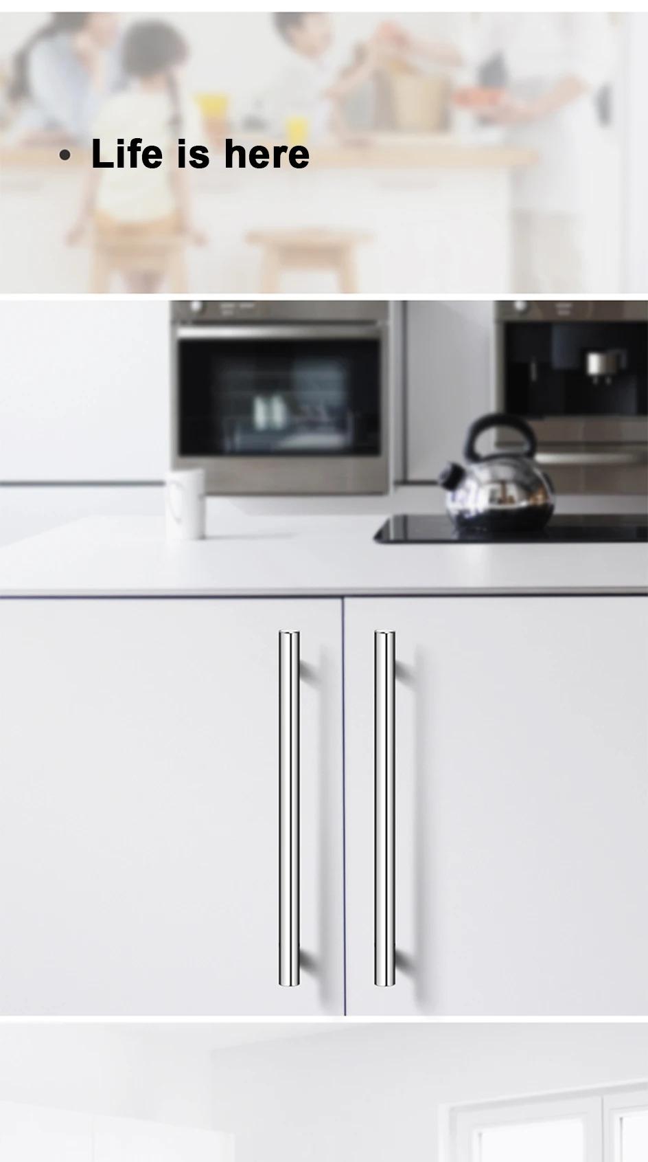 8/16PCS Silver Furniture Handles, Wardrobe Door Handles, Stainless Steel Drawer Handles, T-Bar Strip Kitchen Cabinet Closet Knobs