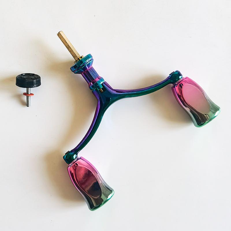 Aluminum Alloy Fishing Line Reel Handle, Dual Fishing Rod Handle for 1000-4000 Series Fish Line Reels, Durable and Lightweight