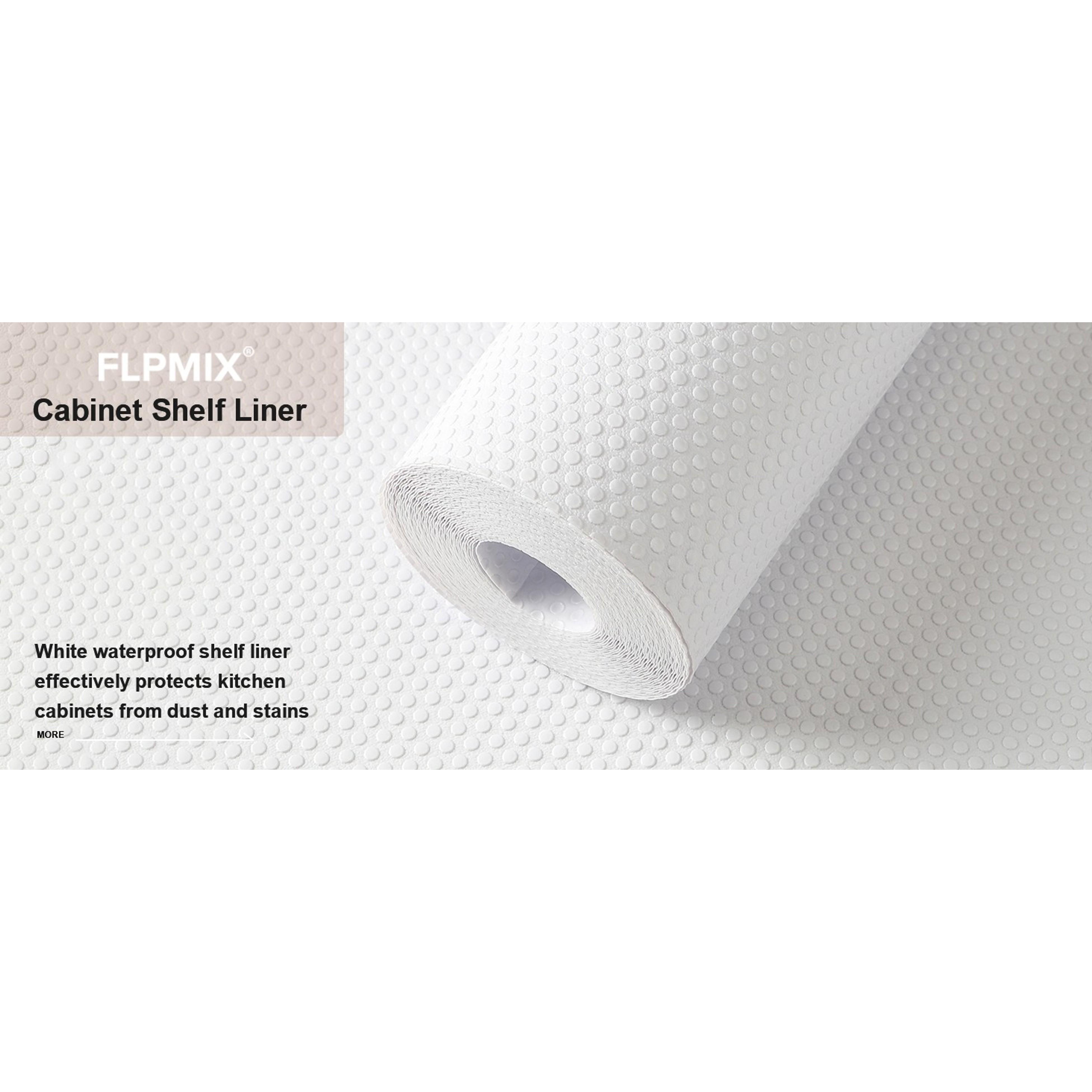 Cabinet Shelf Liner White: Waterproof EVA Drawer Paper