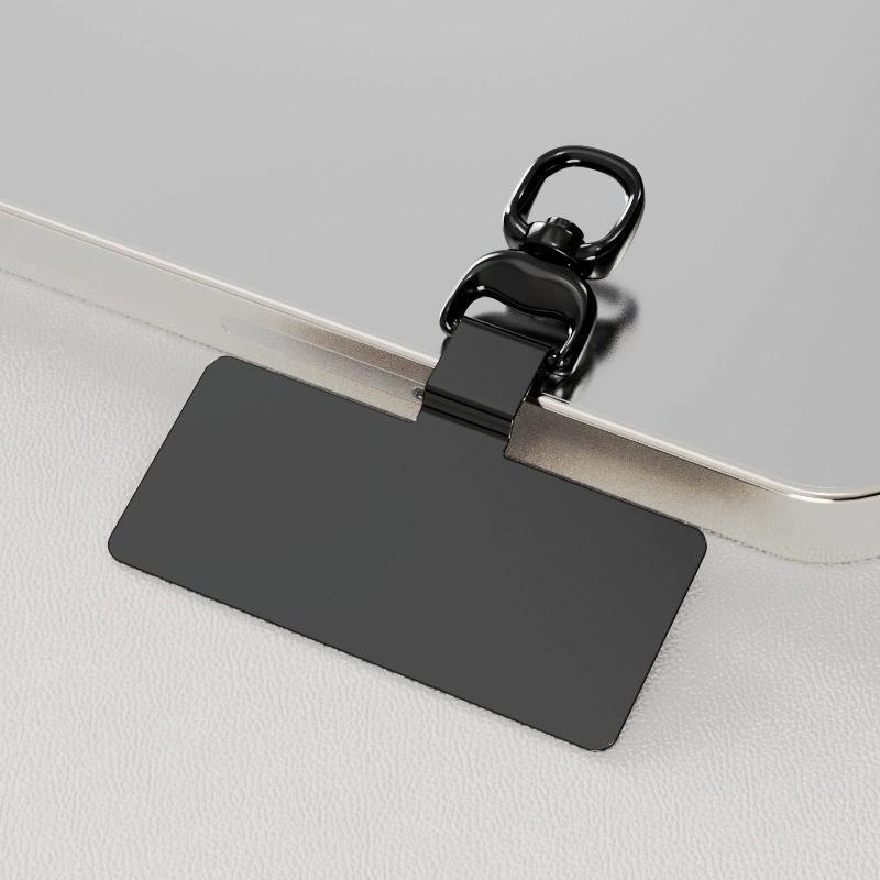 Metal Phone Lanyard Holder, Universal 360 Degree Rotating Metal Safety Chain Accessory, Ultra-Thin Durable Design for Phones