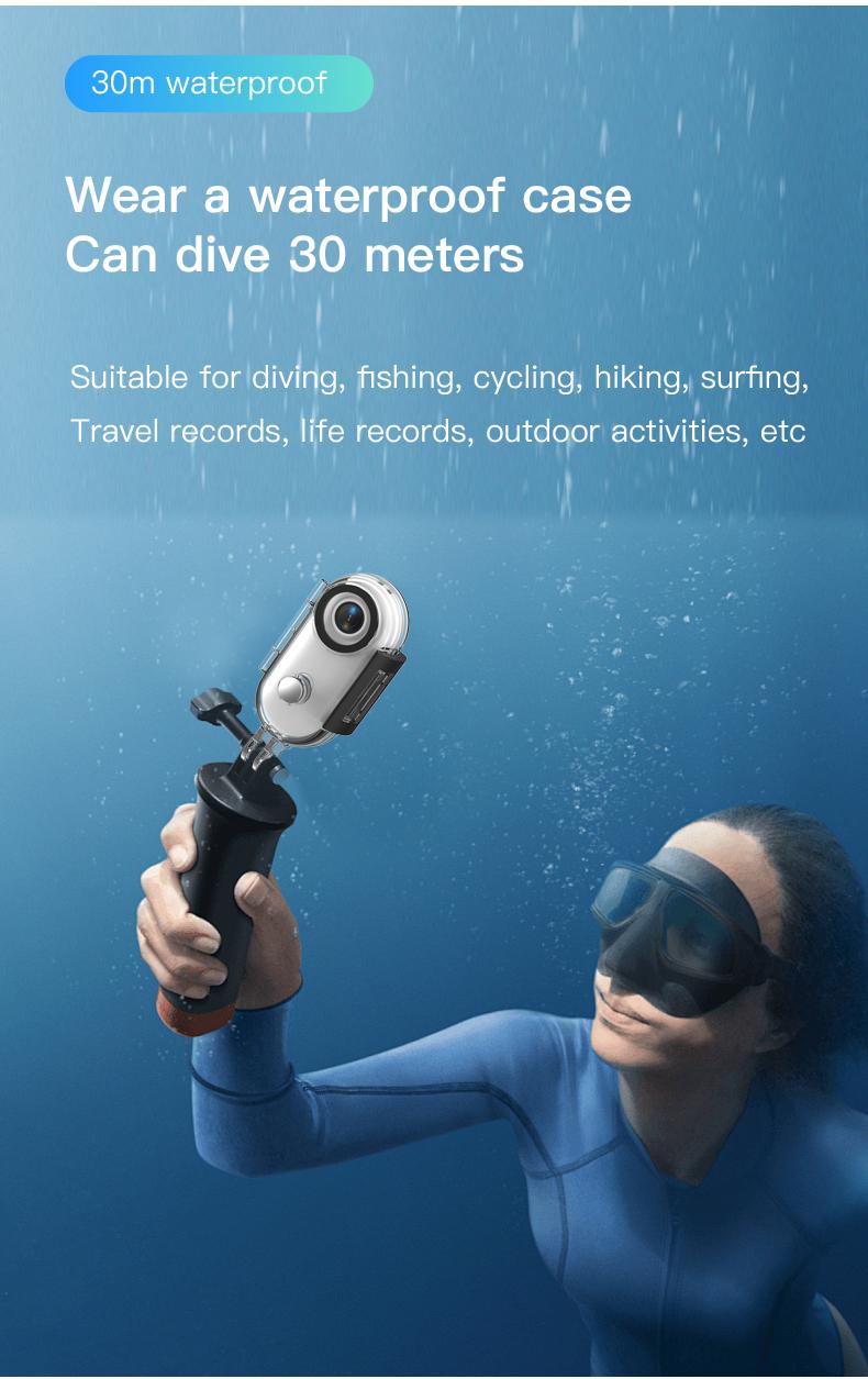 EVO 128GB 4K Mini Body Camera Wearable Action Cam Thumb Size Hands Free Recording Waterproof Magnetic Mount Anywhere for Work Travel Pet Walking 150 Min Battery Life