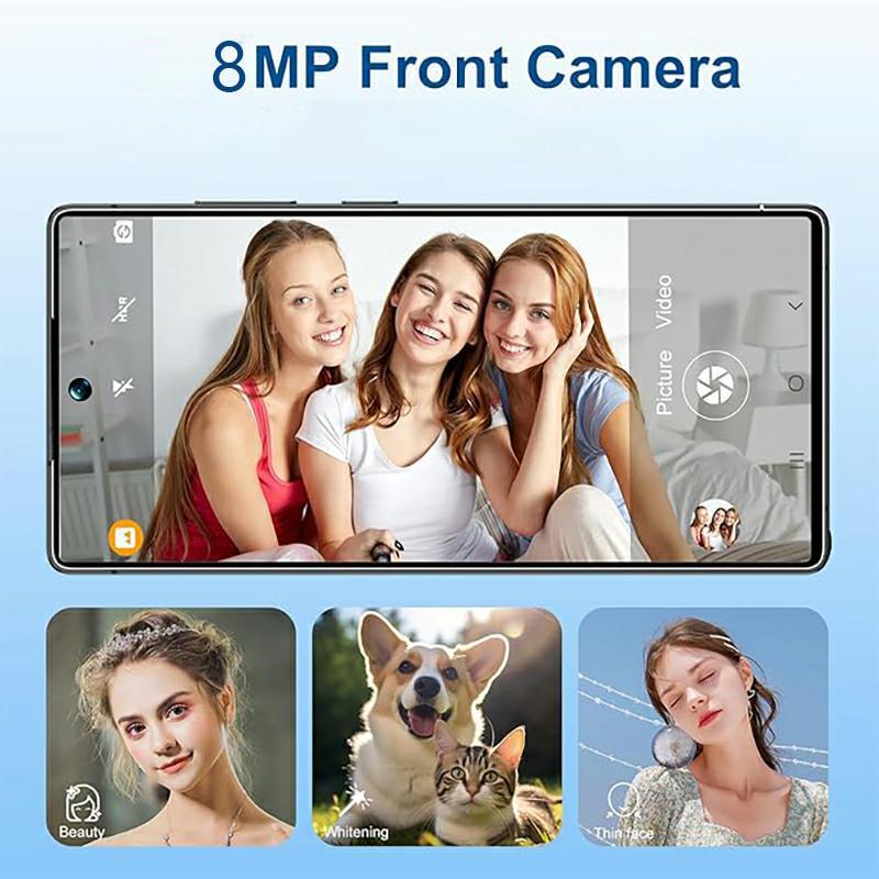 I25 Ultra 6.8-inch smartphone, 4G network Touchscreen smartphone with stylus, dual SIM dual standby, 4G + 64GB large memory, 8+16MP high-definition dual cameras, the perfect gift for holidays and birthdays.