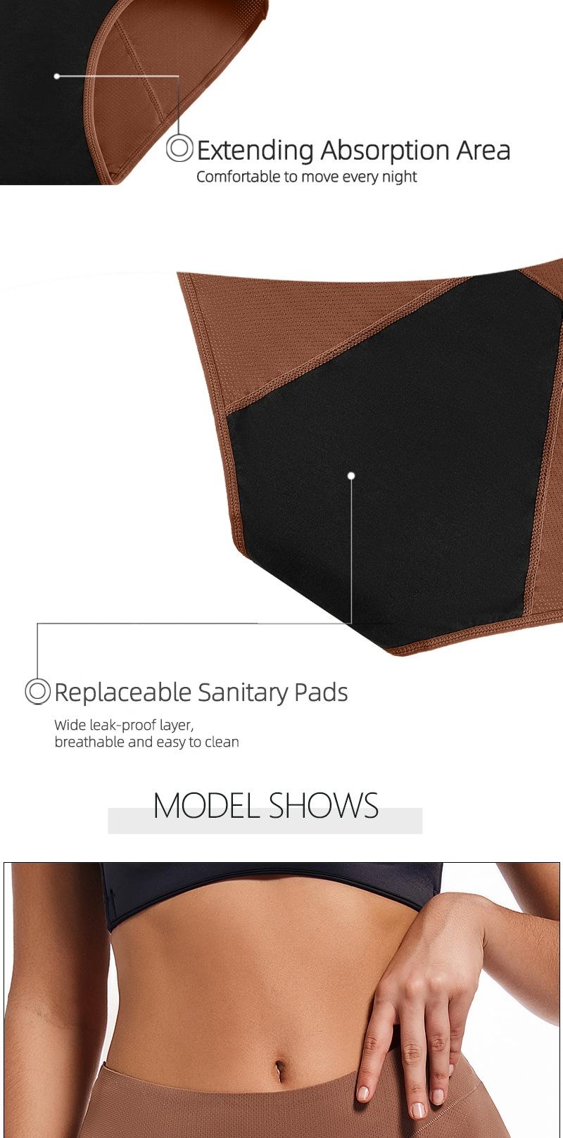 5 pack Leakproof Period Underwear for Women Breathable Soft Comfort Menstrual Panties Daily Wear