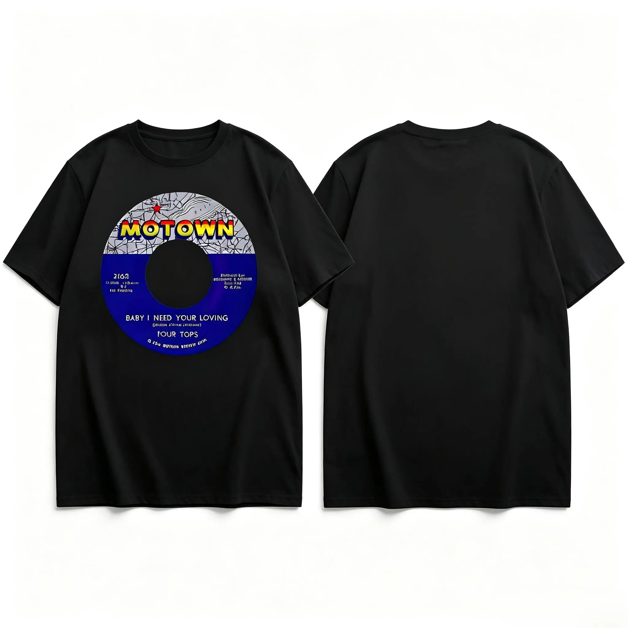 Oversized Motown Graphic Tee for Women - Vintage 1960s Music Print with Marvin Gaye & Stevie Wonder Quotes on Stretch Fabric, Plus Size Comfort Fit for All-Season Casual & Retro Style Tops Womenswear