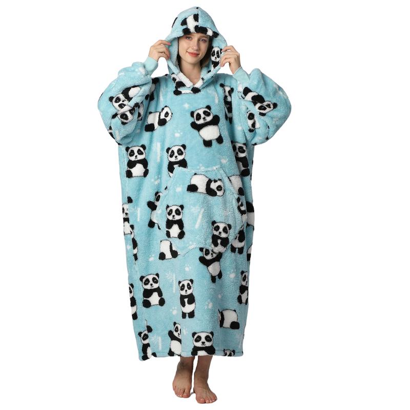 Cute Cartoon Pattern Hooded Blanket for Women Men, 1Pcs Oversized Wearable Hooded Nightwear Loungewear Womenswear Sweatshirt Pullover, Warm and Cozy, Valentine's Day Gift Large Pocket Pajamas Cute Cartoon Pattern Hooded Blanket for Women Men, 1Pcs Oversized Wearable Hooded Nightwear Loungewear Womenswear Sweatshirt Pullover, Warm and Cozy, Valentine's Day Gift Large Pocket Pajamas