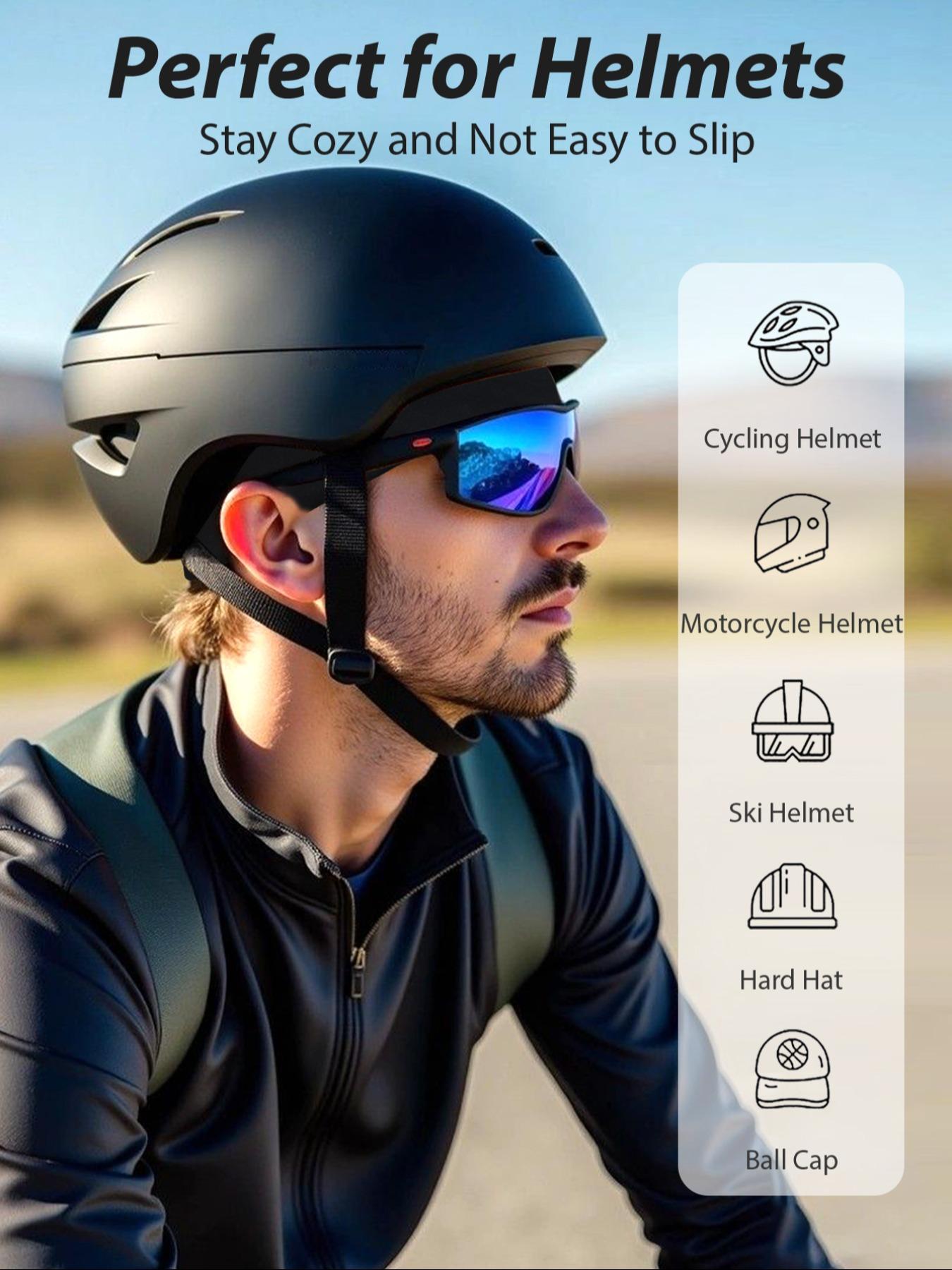 5-Pack Fleece Lined Hats, Unisex Sports Cycling Inner Caps, Outdoor Winter Warm Breathable Sweat Absorption, Casual Plain Design