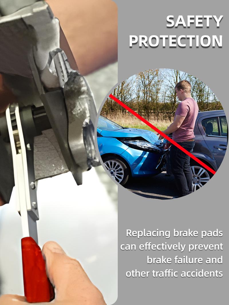 Brake Caliper Press Tool Car Piston Spreader Pad 360 Degree Swing Ratchet Hand Wrench Expander for Single Twin Quad Piston Disc Brake