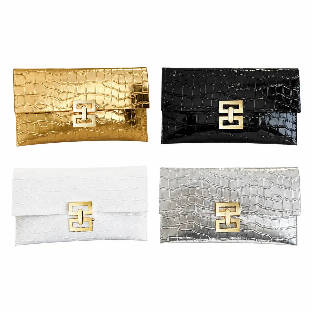 Elegant Minimalist Envelope Clutch Bag for Women – Soft Vegan Leather, Lightweight Day-to-Evening Handheld Purse with Secure Magnetic Closure and Compact Organized Interior