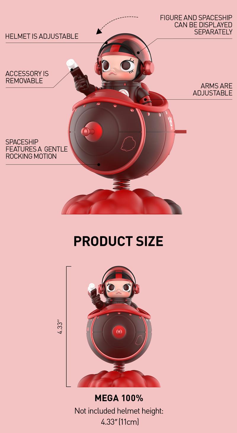 POP MART MEGA SPACE MOLLY 100% Blooming-Rose