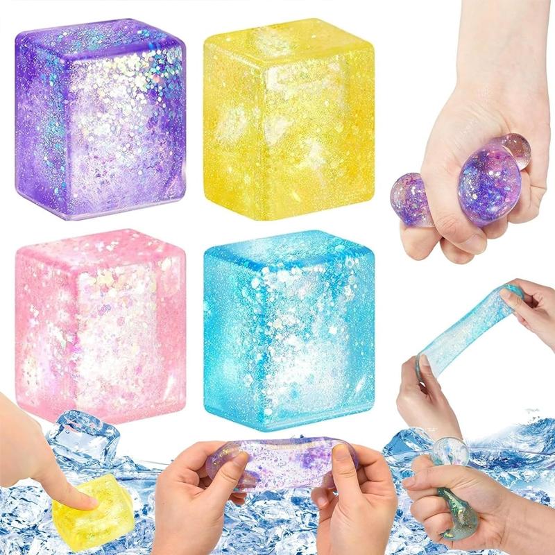 7pcs/set, Sensory bundle - maltose series with various shapes, pressure resistant kneading, suitable for slow rebound kneading in learning and work, home, school, gatherings, parties, events, and giving to family and friends
