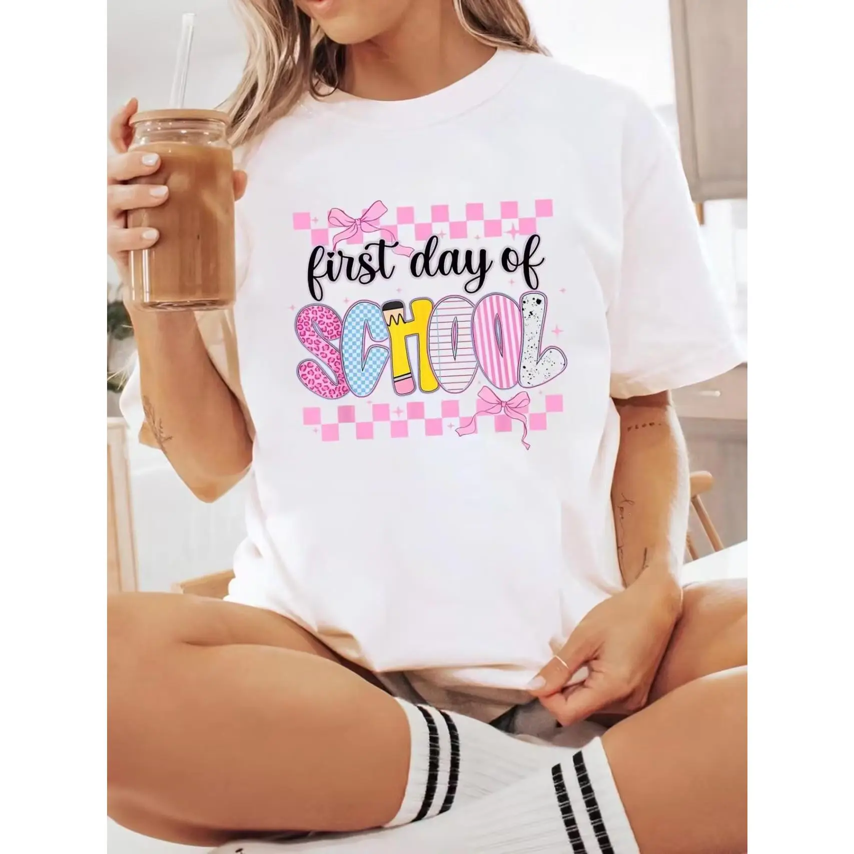 Back to School Casual Tee, Unisex  First Day of School Graphic T-Shirt for Teachers Students