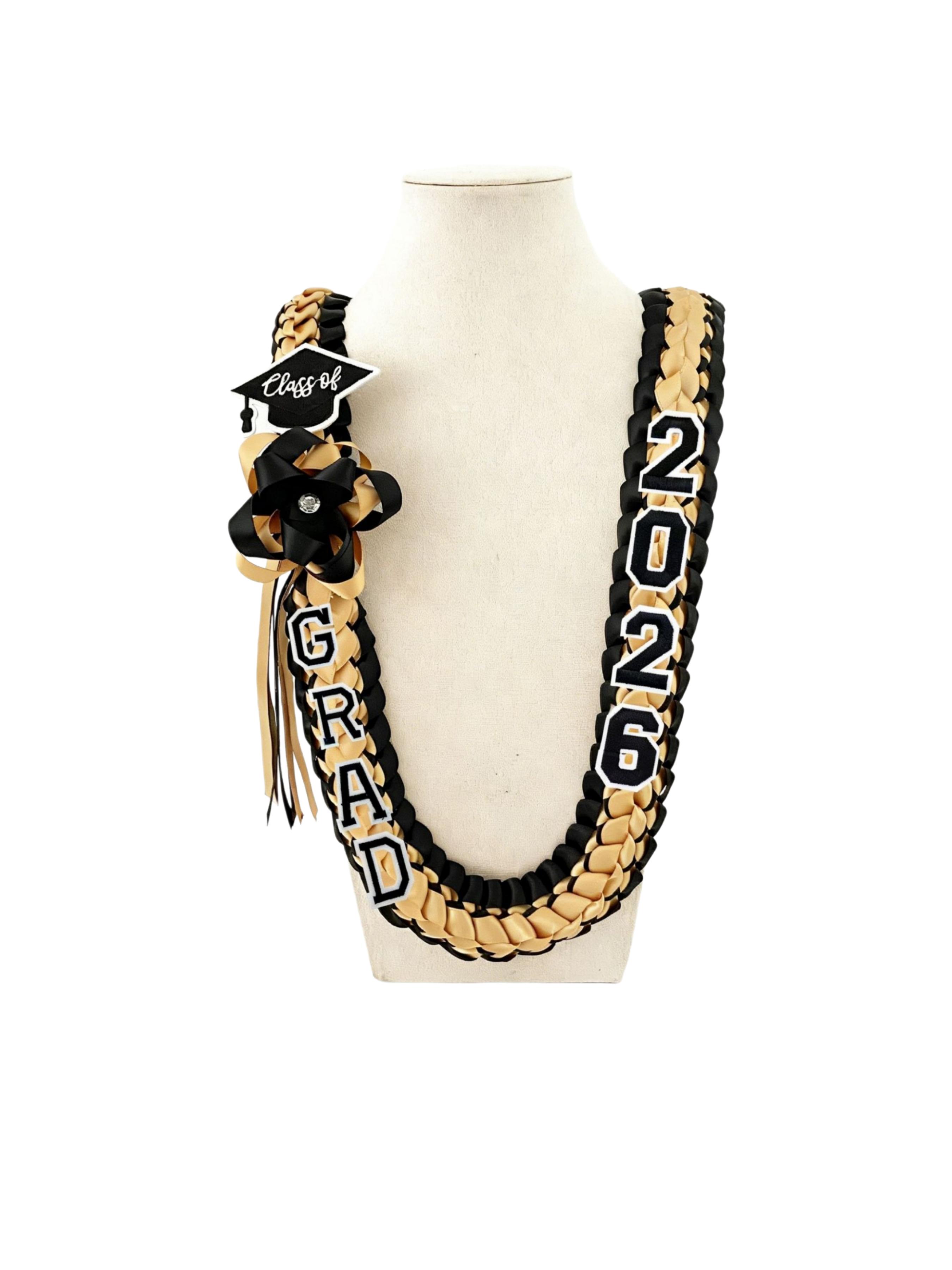2026 Graduation Party Discount, Handmade Woven Band with Grad Letter and Hat Charm, Adjustable Graduation Money Belt
