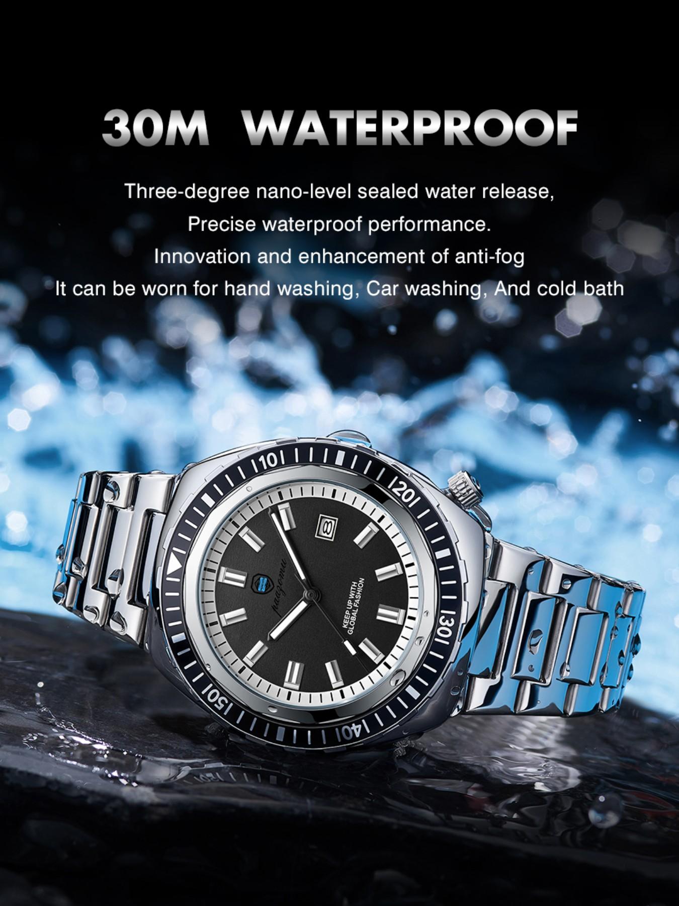 Paazomu 2026 Men's Watch, Original Fashion Business Brand, Waterproof Quartz Wrist Watch, Sport Clock, Automatic Date Watch, Male Reloj