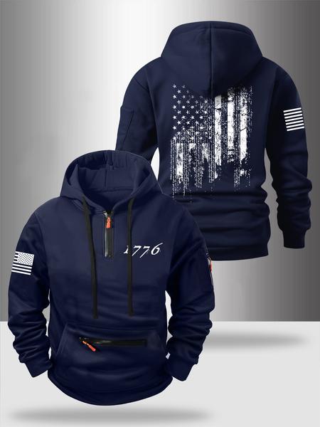 Autumn Winter Thick Zipper Hoodie, Casual Loose-Fit Design, Fashionable Pocket Detail, Comfortable Outdoor Wear for Men & Women