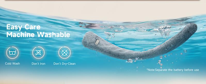 Heated Scarf with 3 Temperature Settings, Portable Charging Battery Included, Easy Operation, Fashionable & Warm Accessory