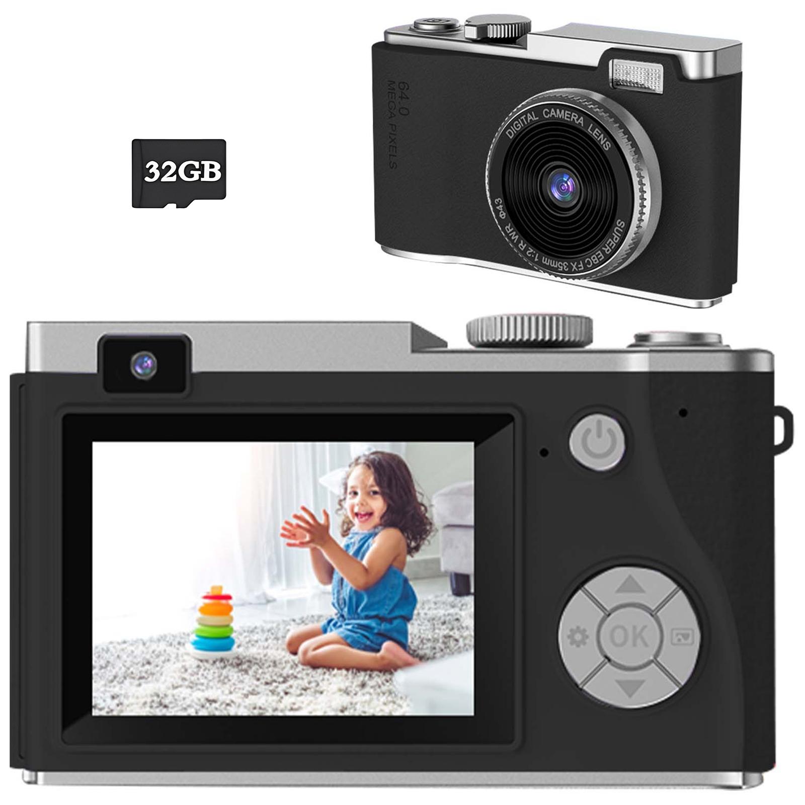 Kids' 2.4 Inch Autofocus Selfie Camera, Digital Portable Camera, Fun Photography Toy for Ages 3-12, Captures Outdoor Adventures & Memories, Ideal Gift for Children