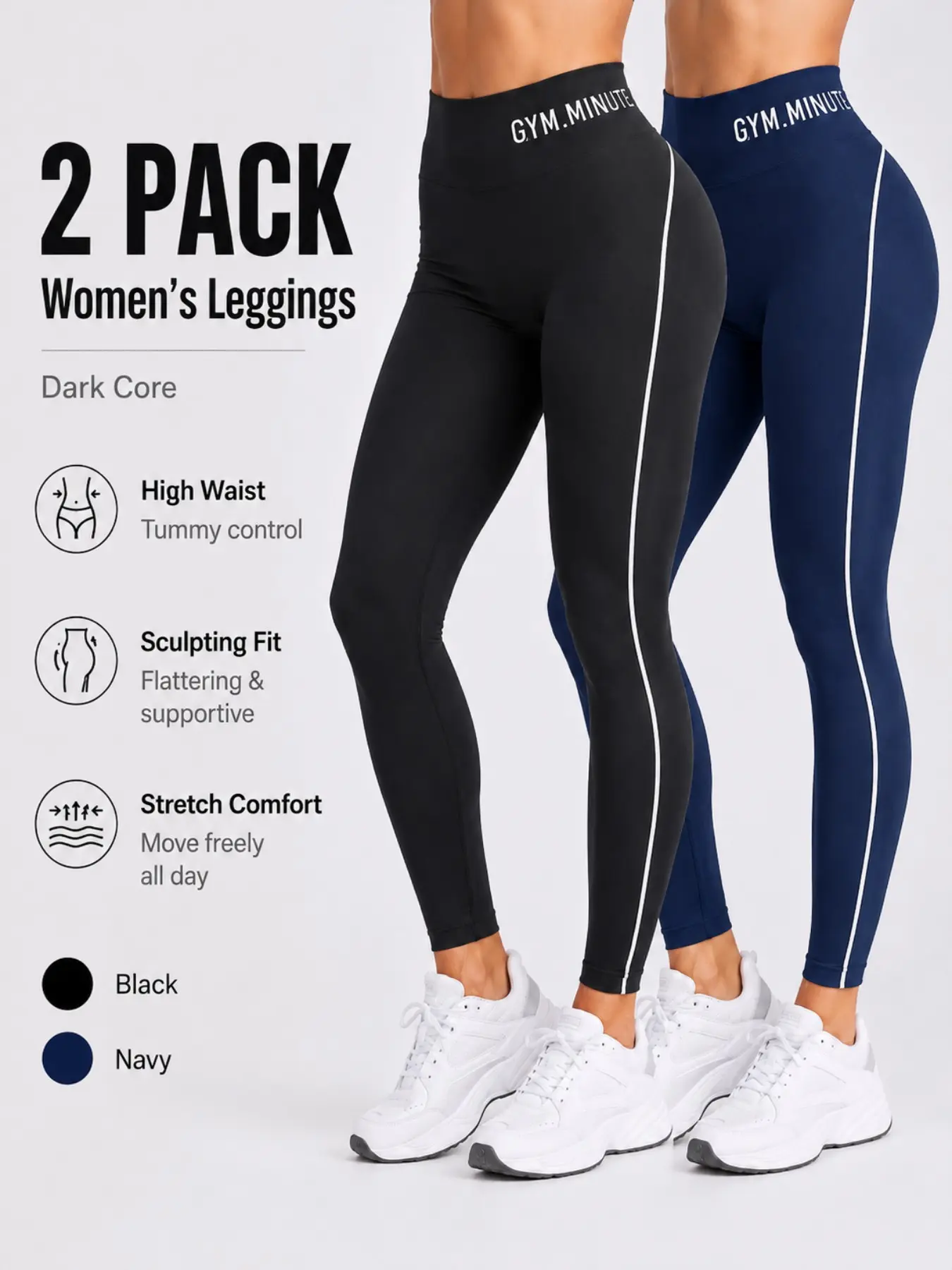 New Colorblock Letter Waist Gym Minute Seamless Skin-Tight Sports Pants High Waist Butt Lifting Yoga Pants Pilates Training Outerwear Slim Fit