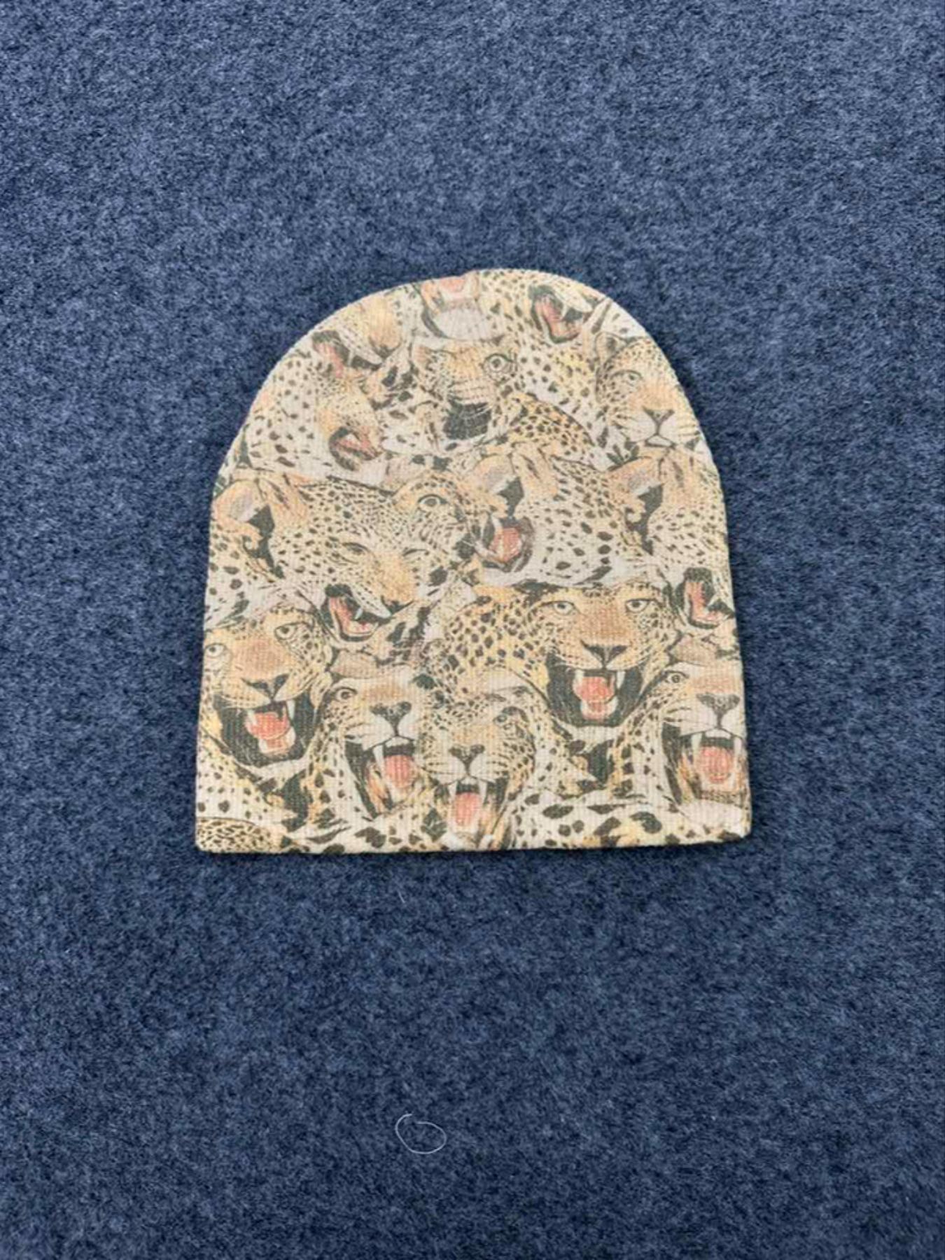 Unisex Knit Beanie Hat, Asymmetrical Design, Cartoon Pattern, Fitted Style, Fall & Winter Warm Accessory, Y2K Fashion, Knit Hats