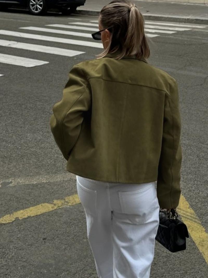 Women's New Autumn Winter Fashion Jacket Coat, Classic Style, Casual Versatile Outerwear, Comfortable & Stylish Women's Clothing