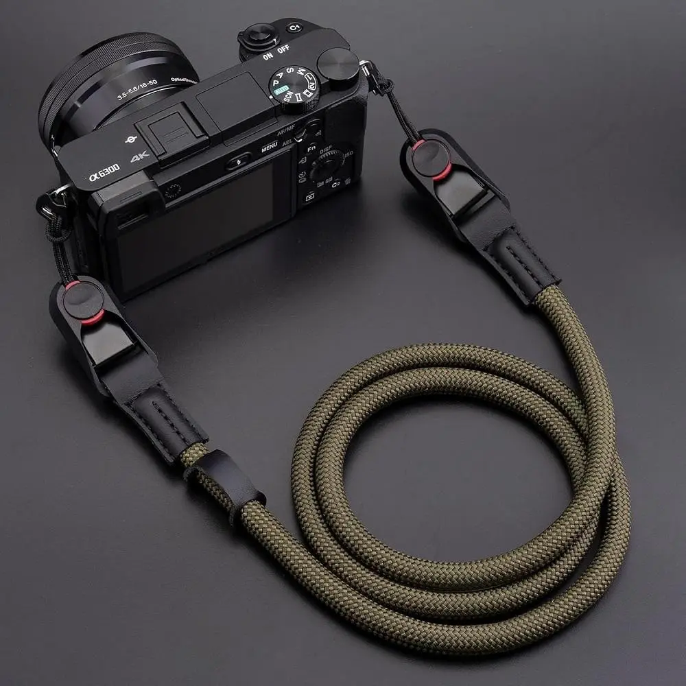 Nylon Round Rope Camera Strap, Suitable for Dslr Cameras, Quick Release Buckle, Neck Strap, Durable and Comfortable, Ideal for Photography, Photography Sessions