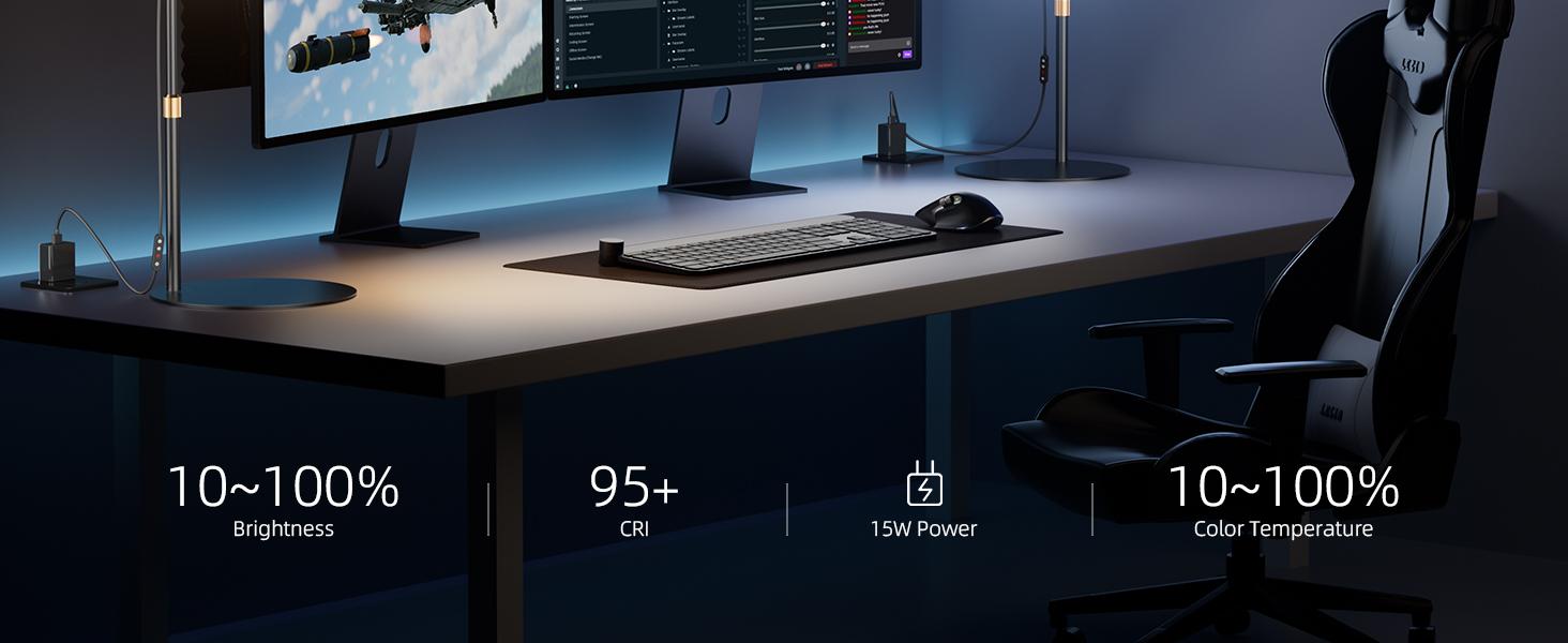 Weilisi 10.5" Ring Light with Stand, Full-Screen Selfie Ring Light for Desk with Phone Holder, Adjustable Laptop Light for Video Recording, Zoom Lighting for Computer, Meeting, Live Streaming, Podcast