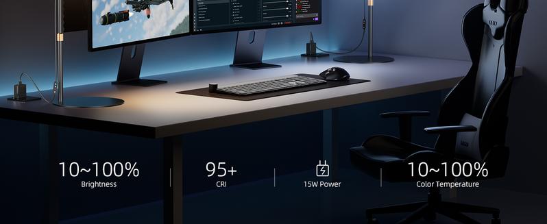 (Valentine's Deal) Weilisi 10.5" Ring Light with Stand, Full-Screen Selfie Ring Light for Desk with Phone Holder, Adjustable Laptop Light for Video Recording, Zoom Lighting for Computer, Meeting, Live Streaming, Podcast