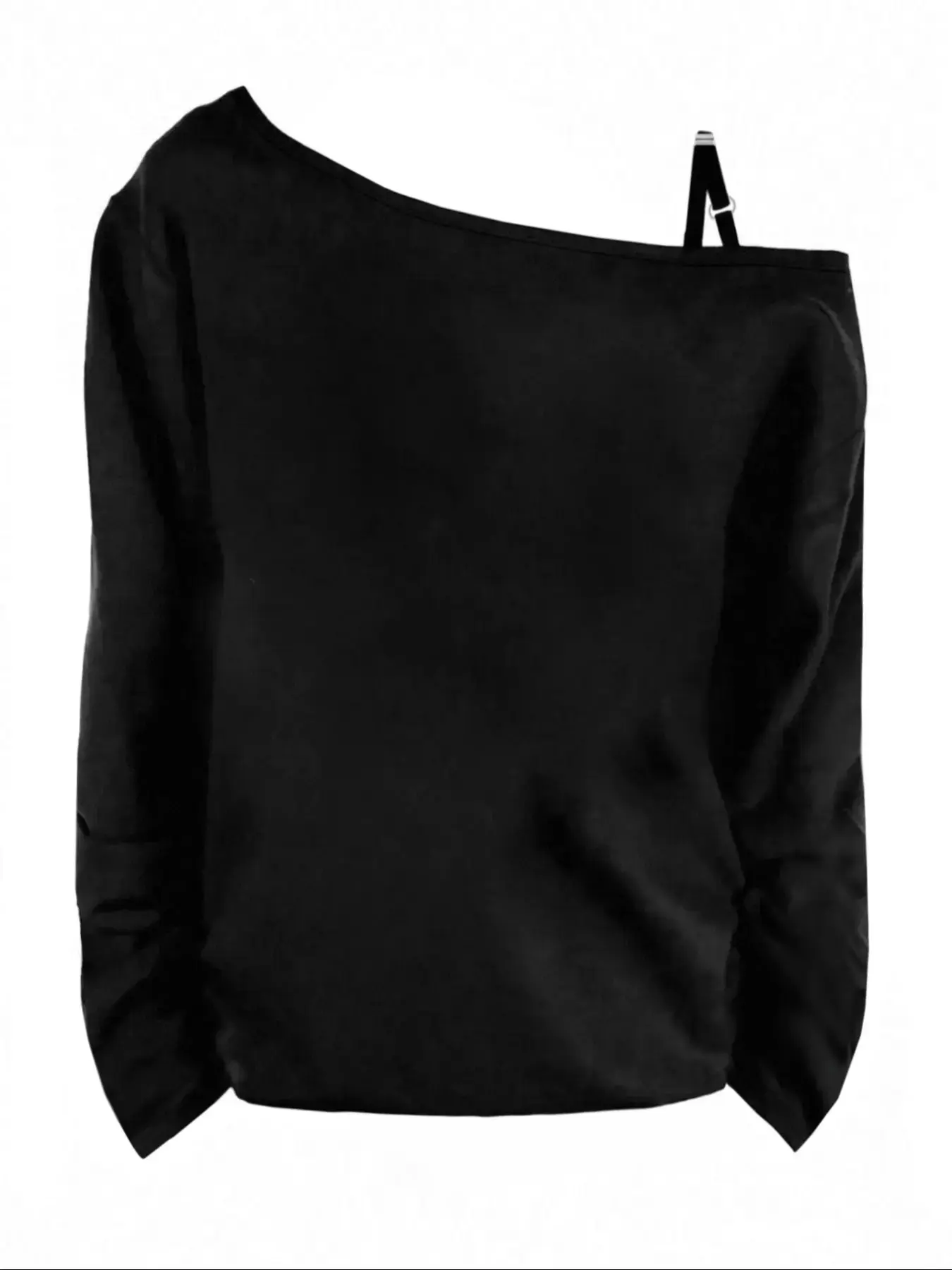 Y2K Style Off-Shoulder Long Sleeve Sweatshirt for Women, Fashionable Asymmetrical Design, Versatile and, Perfect for Daily Wear
