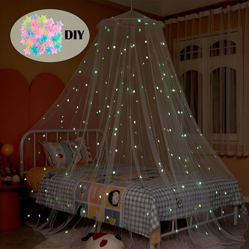 Mosquito Net, Mosquito Proof Net, Bed Netting, Dome Bed Canopy, Glow in the Dark Bed Canopy, Anti Mosquito Bed Canopy, Mosquito Net for Double Bed, Ceiling Mount Mosquito Net Canopy, Hanging Bed Netting, Full Coverage Bed Canopy, Breathable Mesh