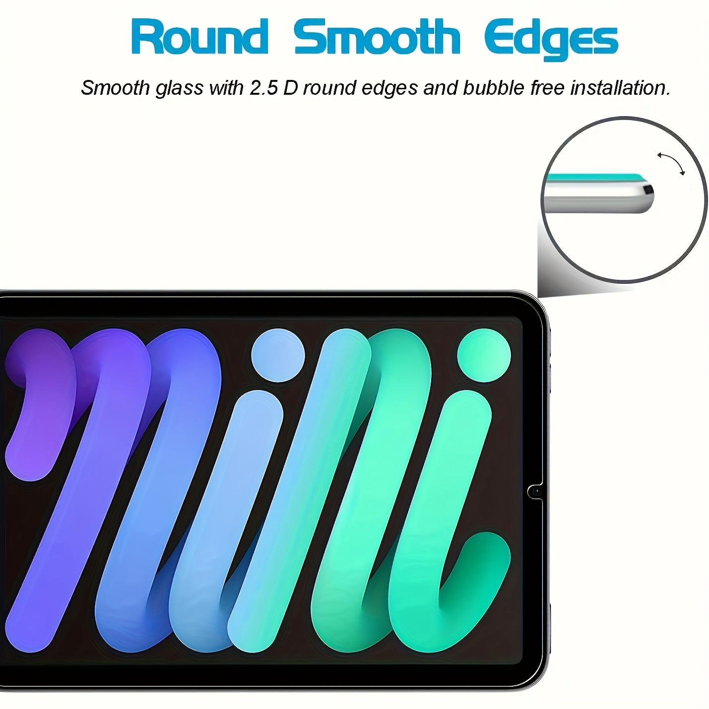 2-Pack Tempered Glass Screen Protector for iPad Mini A17 Pro 7/6 (8.3-Inch, 2021 Model), Anti-Fingerprint, Anti-Glare, Scratch-Resistant