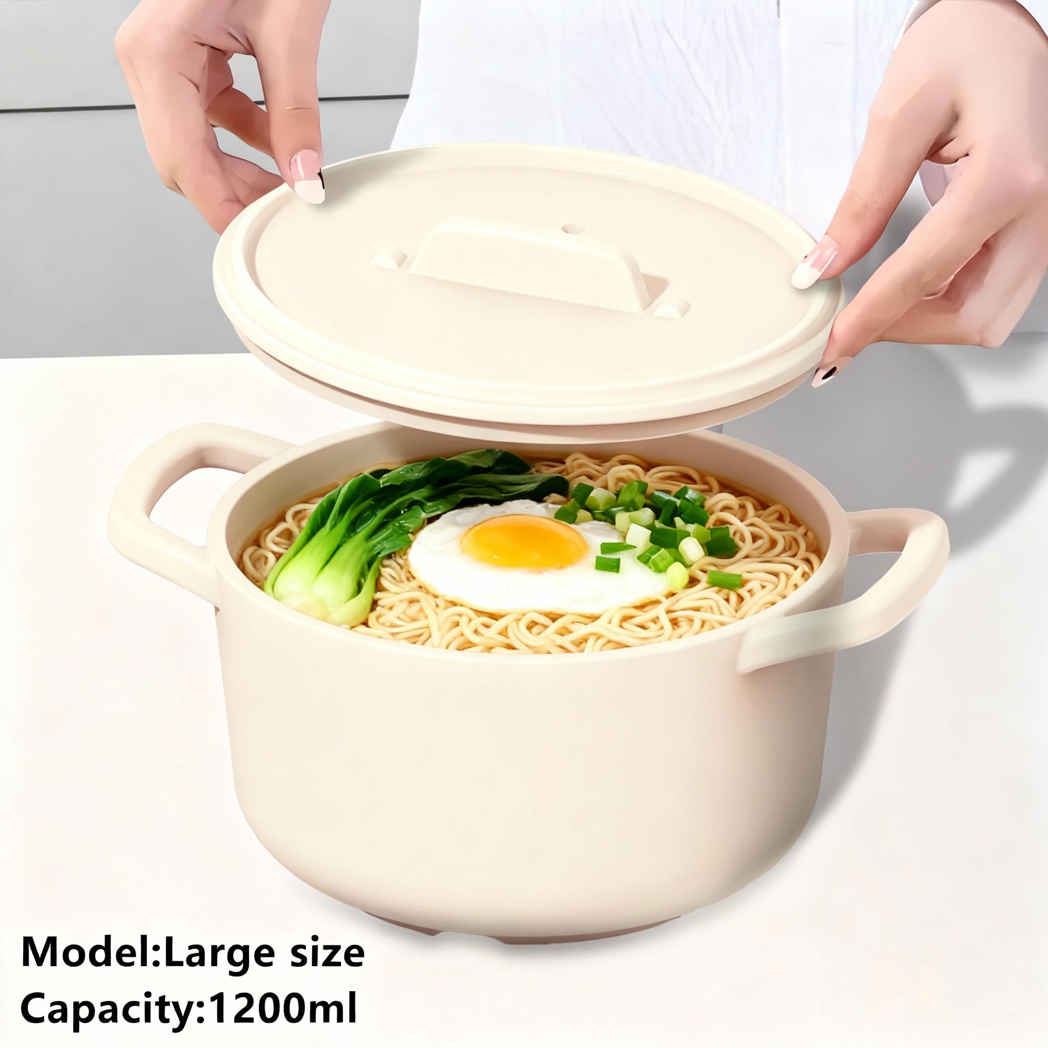 1pc Silicone Steamer Pot with Lid Heat Resistant Up to 230°c Microwave & Oven Safe Ideal for Picnics and Office Use