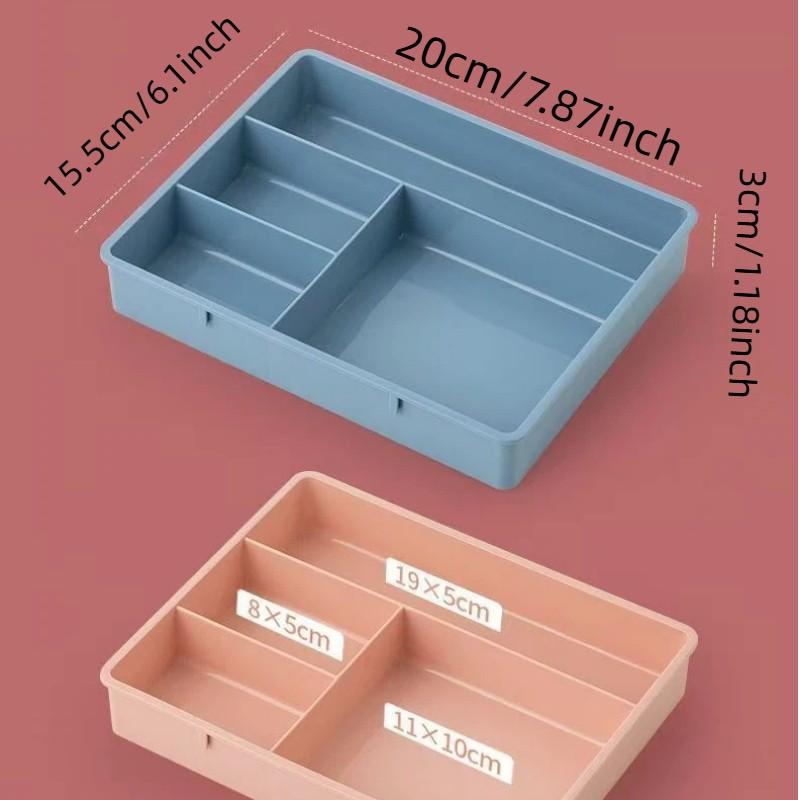 This drawer-divided storage box features built in organizers, suitable for home use (test papers), office use (cosmetics), and is thickened, durable, and resistant to deformation. Its scientifically designed multi-compartment layout, with appropriately si